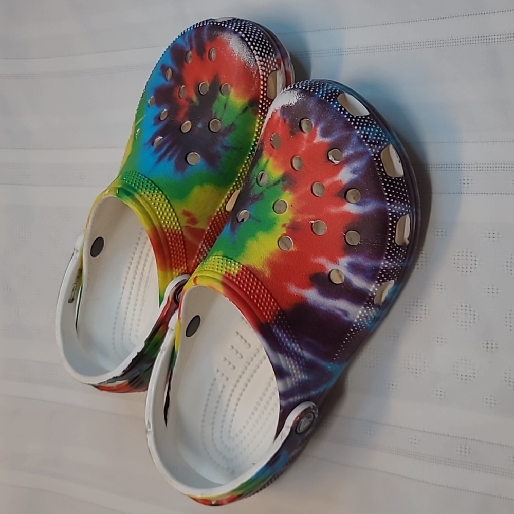 Rainbow Tye Die CROCS